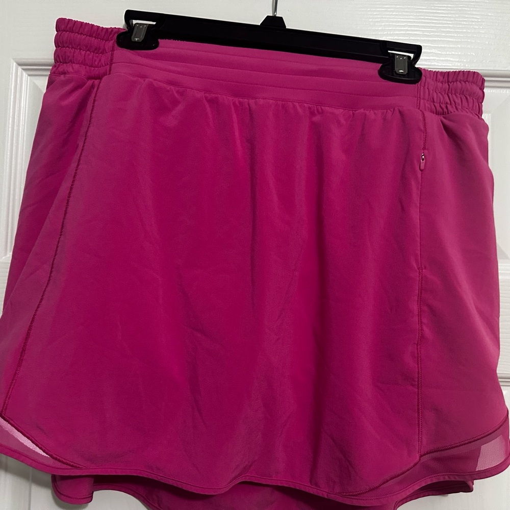 Lululemon Hotty Hot High Rise Skirt Long Color: Sonic Pink